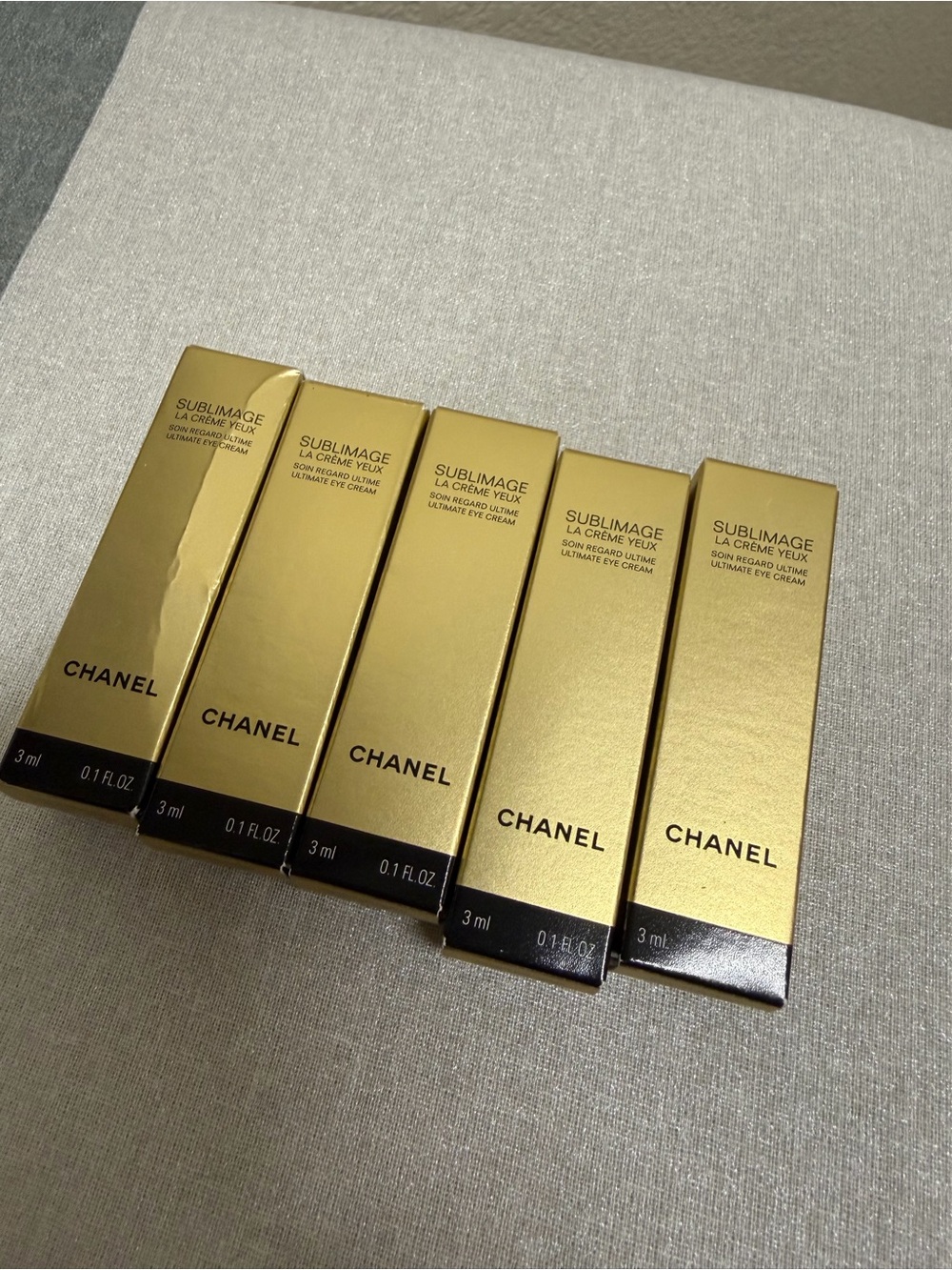 5x CHANEL Sublimage La Crème Yeux Eye Cream 3ml Each – 15ml Total – NEW